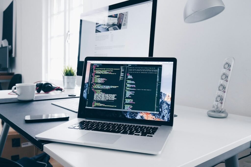 Developer working with an AI coding agent